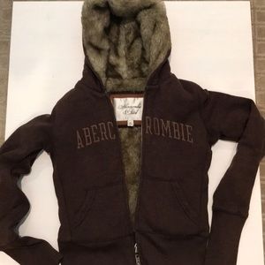 Abercrombie fur hoodie